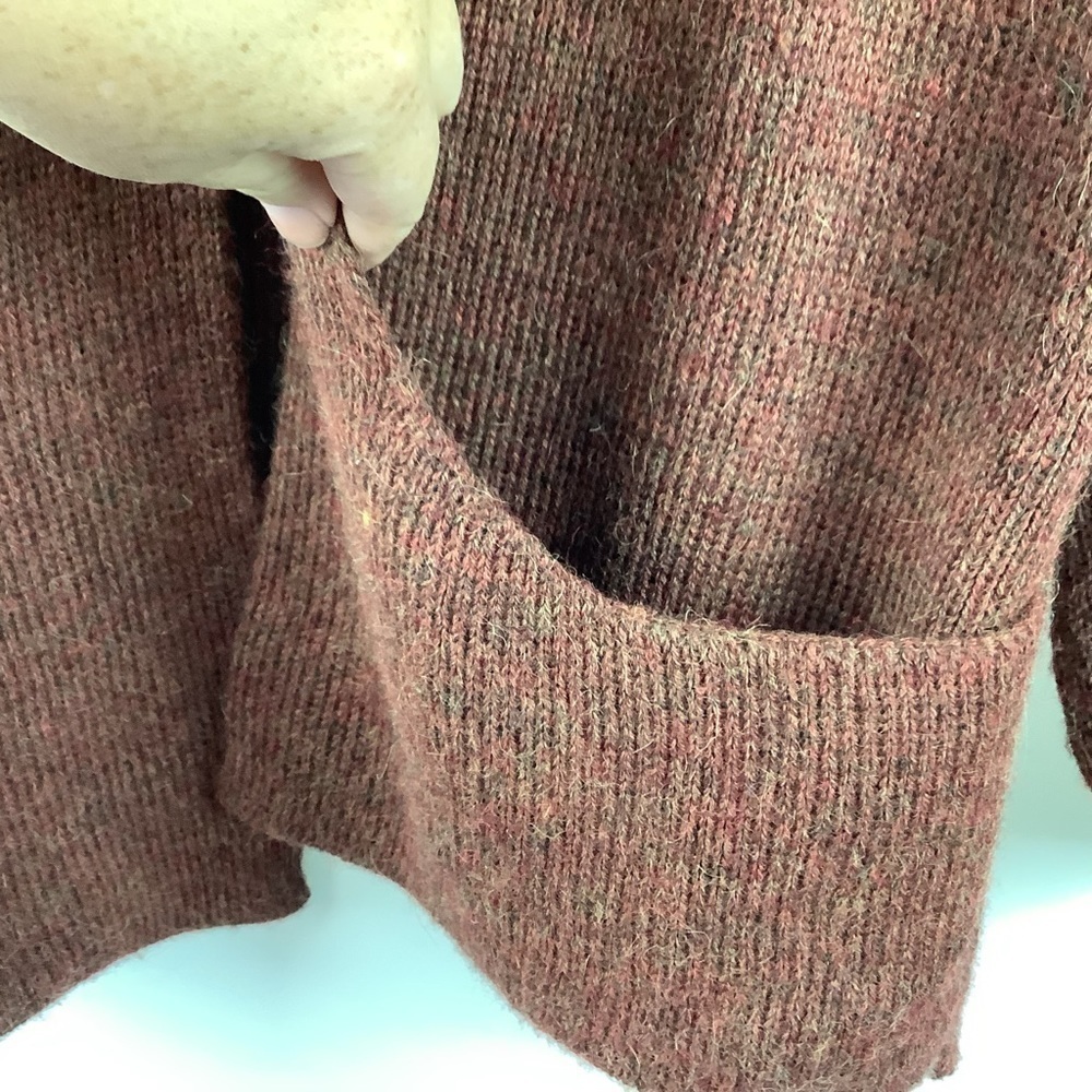 Wooly Webers Rust Colored Alpaca Open Cardigan Sw… - image 5